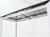 Стол КОРНЕР (CORNER) 120 цвет БЕЛЫЙ МРАМОР (HIGH GLOSS STATUARIO) керамика, стекло/ БЕЛЫЙ, ®DISAUR