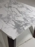 Стол ЭЗМИР (ESMIR) 180 цвет АРАБЕСКАТО (MATTE ARABESCATO SOLID CERAMIC) / ОРЕХ, ®DISAUR