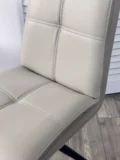 Стул ВИГГЕ (VIGGE) 360 град. поворот. HF017-11 / HF017-12 Бежевый, экокожа / Черный каркас, ®DISAUR