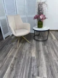 Стул ПОНТУС (PONTUS) 360 град, цвет КРЕМОВЫЙ (RIELY-111/PRESENT-120)/ ШАМПАНЬ каркас, ®DISAUR