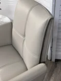 Стул СТИГ (STIG) 360 град. поворот. HF017-11 / HF017-12 Бежевый, экокожа / Черный каркас, ®DISAUR