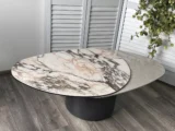 Стол кофейный НИКЛАС (NIKLAS) TL-312 испанская керамика,стекло / МДФ/темно-серый МДФ каркас ®DISAUR