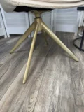 Стул ОСКАР (OSKAR) 360 град, цвет КРЕМОВЫЙ (RIELY-111/PRESENT-120), ткань / ШАМПАНЬ каркас, ®DISAUR