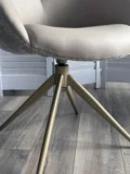 Стул ГУННАР (GUNNAR) 360 град, цвет БЕЖЕВЫЙ VEGA-11 / MIAMI-160, ткань / ШАМПАНЬ каркас, ®DISAUR