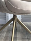 Стул ГРЕЙС (GRACE) 360 град. цвет БЕЖЕВЫЙ PENA-120 / G1229-3, ткань / ШАМПАНЬ каркас, ®DISAUR