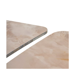 Стол АЛАТРИ (ALATRI) 120 АМБЕР ЖАДЕ ГЛЯНЦЕВЫЙ (GLOSS AMBER JADE) керамика /ЧЕРНЫЙ, ®DISAUR