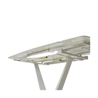 Стол АЛАТРИ (ALATRI) 120 цвет БЕЛЫЙ МРАМОР ГЛЯНЦ. (GLOSS STATUARIO WHITE), керамика / БЕЛЫЙ, ®DISAUR