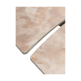 Стол БАЛД (BALDE) 120 цвет АМБЕР ЖАДЕ ГЛЯНЦЕВЫЙ (GLOSS AMBER JADE SOLID CERAMIC) / ЧЕРНЫЙ, ®DISAUR