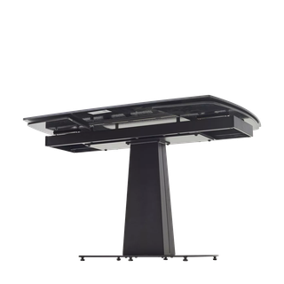 Стол БАЛД (BALDE) 140 цвет ЧЕРНЫЙ МРАМОР МАТОВЫЙ (MATT BLACK MARBLE SOLID CERAMIC )/ ЧЕРНЫЙ, ®DISAUR