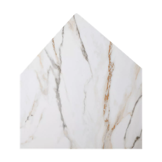 Стол БЭТИС (BETIS) 180 цвет Мрамор (MATTE GILDED WHITE SOLID CERAMIC) / Орех (WALNUT), ®DISAUR