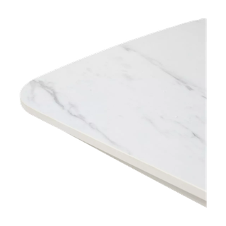 Стол КАЛВИН (CALVIN) 180 цвет КАРРАРА (SEMI-POLISHED SNOW CARRARA SOLID CERAMIC / СЕРЫЙ ДУБ, ®DISAUR