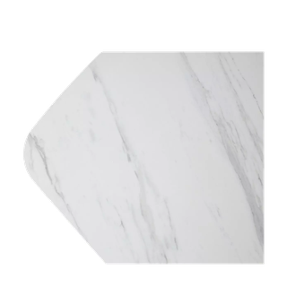 Стол КАЛВИН (CALVIN) 180 цвет КАРРАРА (SEMI-POLISHED SNOW CARRARA SOLID CERAMIC / СЕРЫЙ ДУБ, ®DISAUR