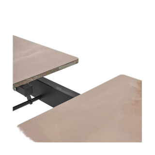 Стол КОРНЕР (CORNER) 120 цвет АМБЕР ЖАДЕ (GLOSS AMBER JADE SOLID CERAMIC) / ЧЕРНЫЙ, ®DISAUR