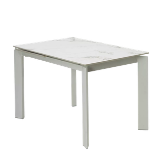 Стол КОРНЕР (CORNER) 120 цвет ГОЛДЕН ЖАДЕ (GLOSS GOLDEN JADE SOLID CERAMIC) / БЕЛЫЙ, ®DISAUR