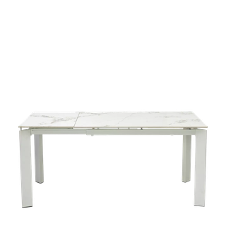 Стол КОРНЕР (CORNER) 120 цвет ГОЛДЕН ЖАДЕ (GLOSS GOLDEN JADE SOLID CERAMIC) / БЕЛЫЙ, ®DISAUR