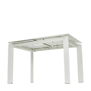Стол КОРНЕР (CORNER) 120 цвет ГОЛДЕН ЖАДЕ (GLOSS GOLDEN JADE SOLID CERAMIC) / БЕЛЫЙ, ®DISAUR