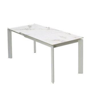 Стол КОРНЕР (CORNER) 120 цвет ГОЛДЕН ЖАДЕ (GLOSS GOLDEN JADE SOLID CERAMIC) / БЕЛЫЙ, ®DISAUR