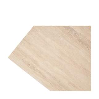 Стол КОСТА (COSTA) 180 ТРАВЕРТИН (MATTE SPANISH TRAVERTINE) керамика/ Латте / Орех натур, ®DISAUR