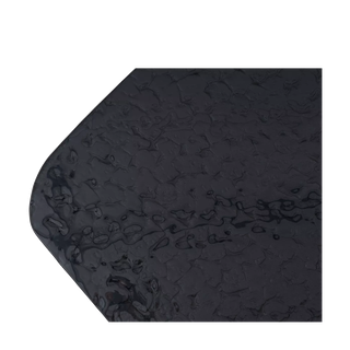 Стол ЛАУРИТЦ (LAURITS) 200 цвет ЧЕРНЫЙ (GREY), стекло BUBBLE / Прозрачный каркас ®DISAUR