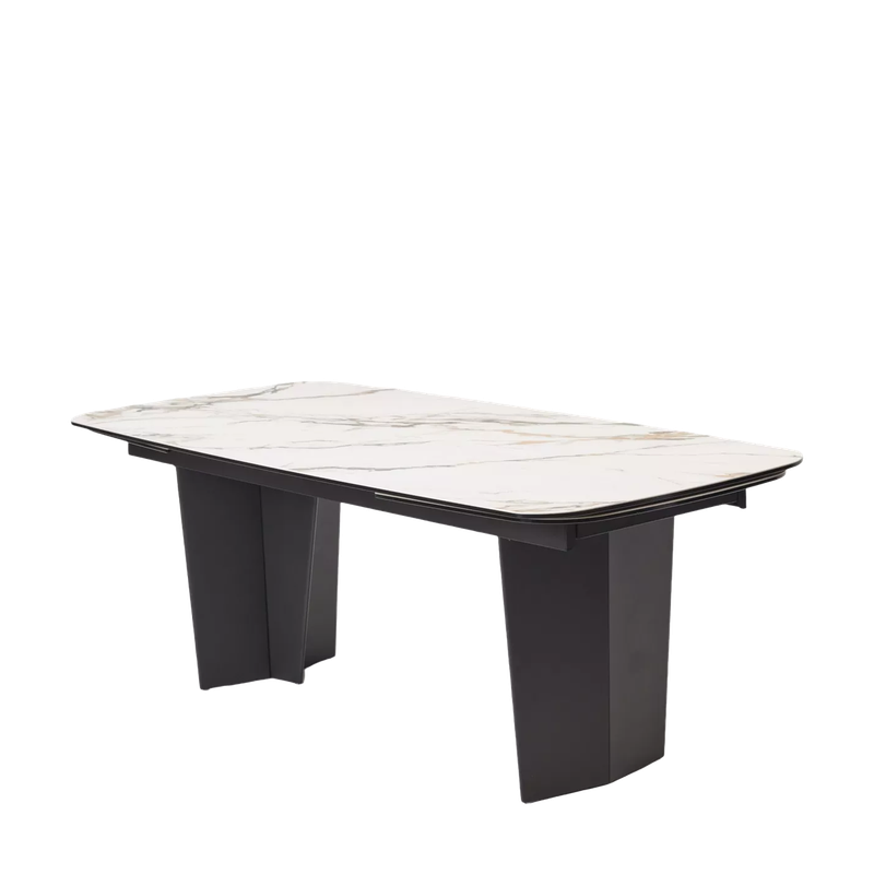 Стол МИККЕЛ (MIKKEL) 200 цвет TL-188, испанская керамика / ЧЕРНЫЙ, ®DISAUR