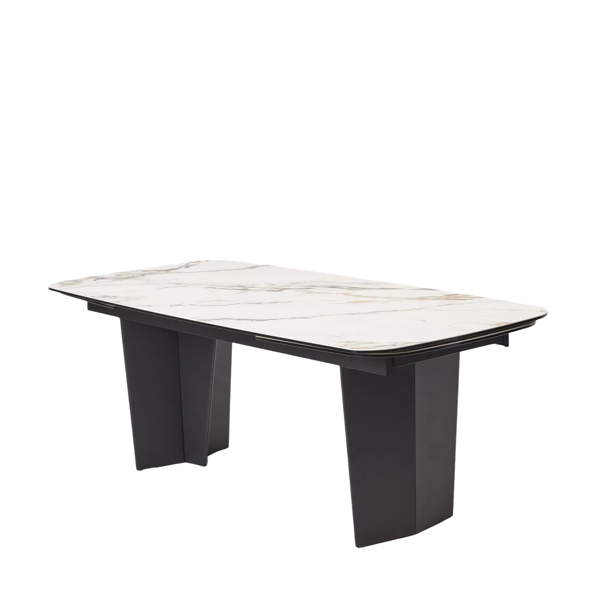 Стол МИККЕЛ (MIKKEL) 200 цвет TL-188, испанская керамика / ЧЕРНЫЙ, ®DISAUR