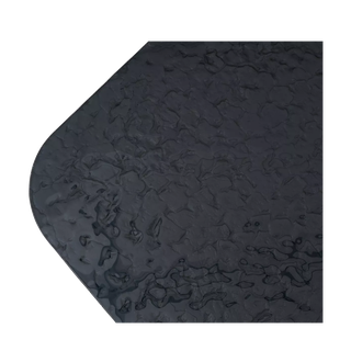 Стол ТОВЕ (TOVE) 240 цвет ЧЕРНЫЙ (GREY), стекло BUBBLE / Шоколадное золото ®DISAUR