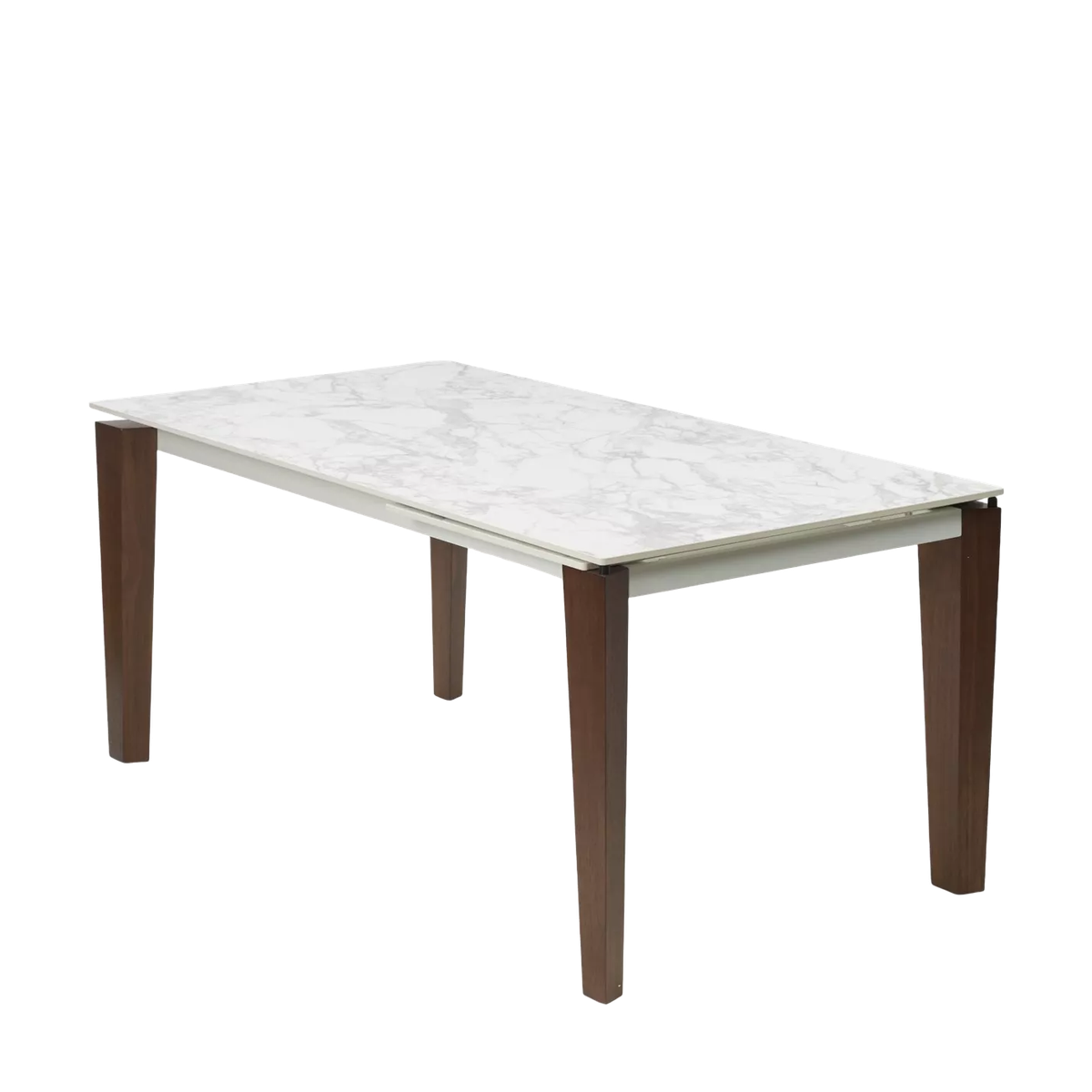 Стол ЭЗМИР (ESMIR) 180 цвет АРАБЕСКАТО (MATTE ARABESCATO SOLID CERAMIC) / ОРЕХ, ®DISAUR