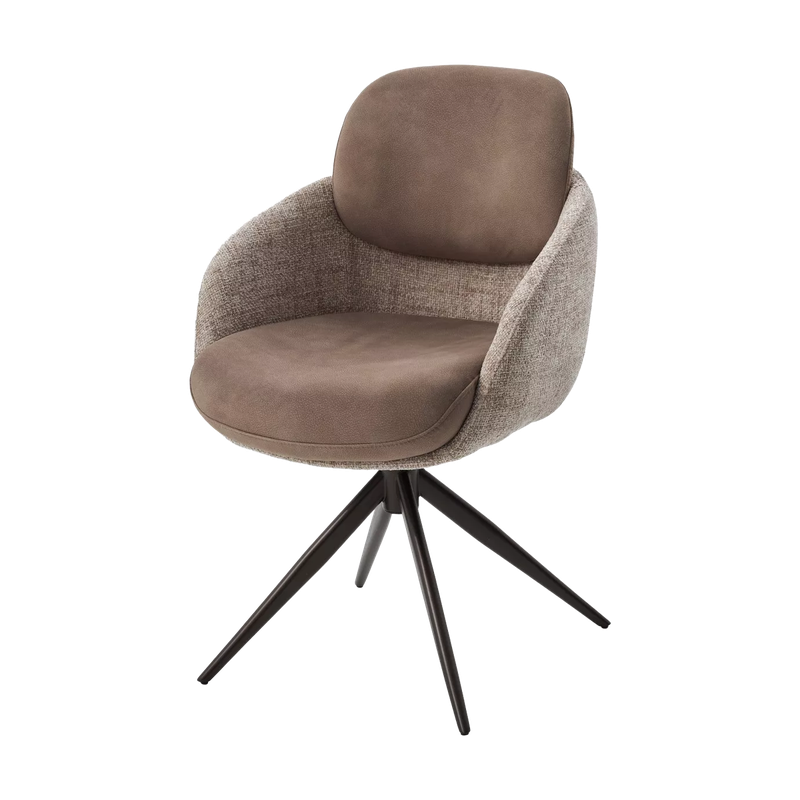 Стул ГРЕЙС (GRACE) 360 град, цвет КАПУЧИНО PENA-172 / G1229-7, ткань / ШОКОЛАДНОЕ ЗОЛОТО, ®DISAUR