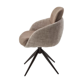 Стул ГРЕЙС (GRACE) 360 град, цвет КАПУЧИНО PENA-172 / G1229-7, ткань / ШОКОЛАДНОЕ ЗОЛОТО, ®DISAUR