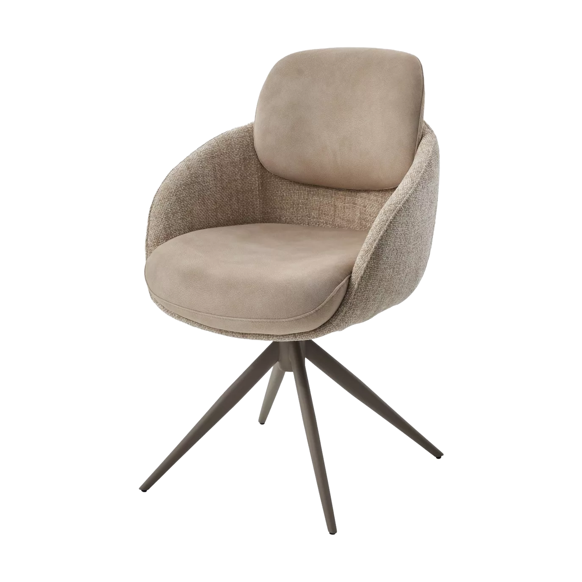 Стул ГРЕЙС (GRACE) 360 град., цвет БЕЖЕВЫЙ (PENA-120 / G1229-3, ткань / ЛАТТЕ каркас, ®DISAUR