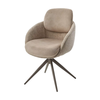 Стул ГРЕЙС (GRACE) 360 град., цвет БЕЖЕВЫЙ (PENA-120 / G1229-3, ткань / ЛАТТЕ каркас, ®DISAUR