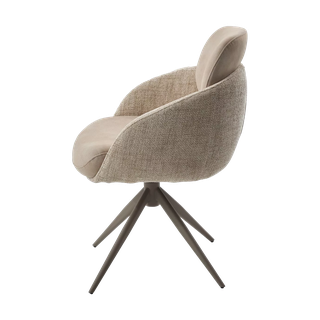 Стул ГРЕЙС (GRACE) 360 град., цвет БЕЖЕВЫЙ (PENA-120 / G1229-3, ткань / ЛАТТЕ каркас, ®DISAUR