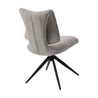 Стул ДЕЛИ (DELI) 360 град, цвет БЕЖЕВЫЙ H300126-2, ткань / ЧЕРНЫЙ каркас, ®DISAUR