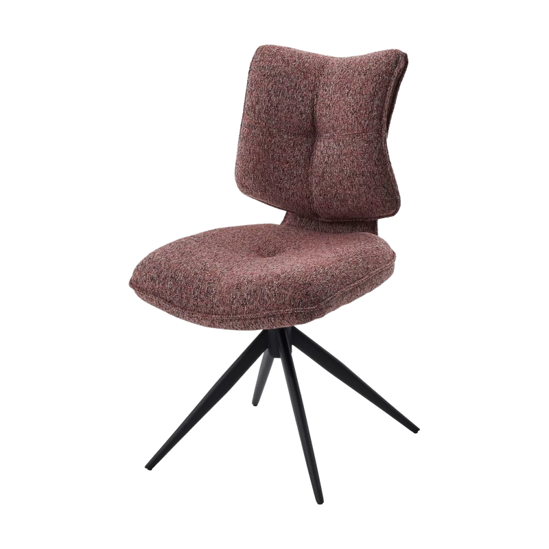 Стул ДЕЛИ (DELI) 360 град, цвет БРУСНИЧНЫЙ H300126-9 , ткань / ЧЕРНЫЙ каркас, ®DISAUR