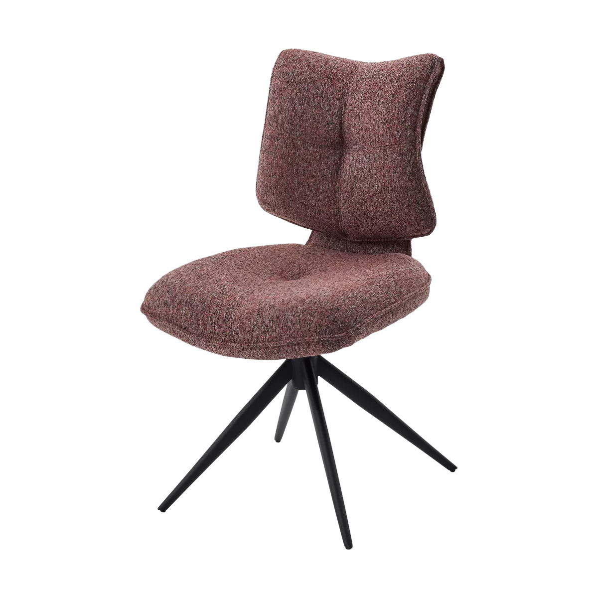 Стул ДЕЛИ (DELI) 360 град, цвет БРУСНИЧНЫЙ H300126-9 , ткань / ЧЕРНЫЙ каркас, ®DISAUR