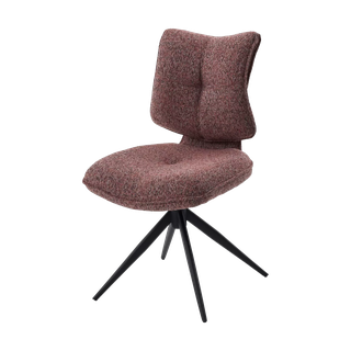 Стул ДЕЛИ (DELI) 360 град, цвет БРУСНИЧНЫЙ H300126-9 , ткань / ЧЕРНЫЙ каркас, ®DISAUR