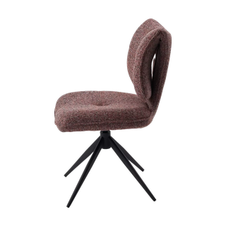 Стул ДЕЛИ (DELI) 360 град, цвет БРУСНИЧНЫЙ H300126-9 , ткань / ЧЕРНЫЙ каркас, ®DISAUR