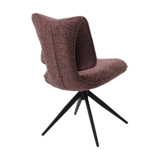 Стул ДЕЛИ (DELI) 360 град, цвет БРУСНИЧНЫЙ H300126-9 , ткань / ЧЕРНЫЙ каркас, ®DISAUR
