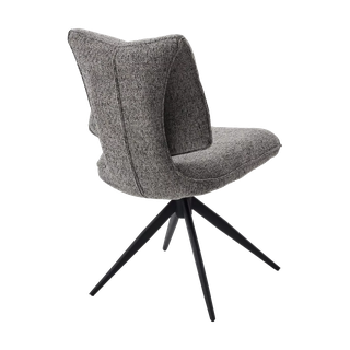Стул ДЕЛИ (DELI) 360 град, цвет СЕРЫЙ H300126-3, ткань / ЧЕРНЫЙ каркас, ®DISAUR