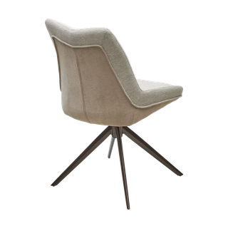 Стул ОСКАР (OSKAR) 360град, цвет БЕЖЕВЫЙ(KN01-05/BZ1046-11),ткань/ШОКОЛАДНОЕ ЗОЛОТО каркас, ®DISAUR